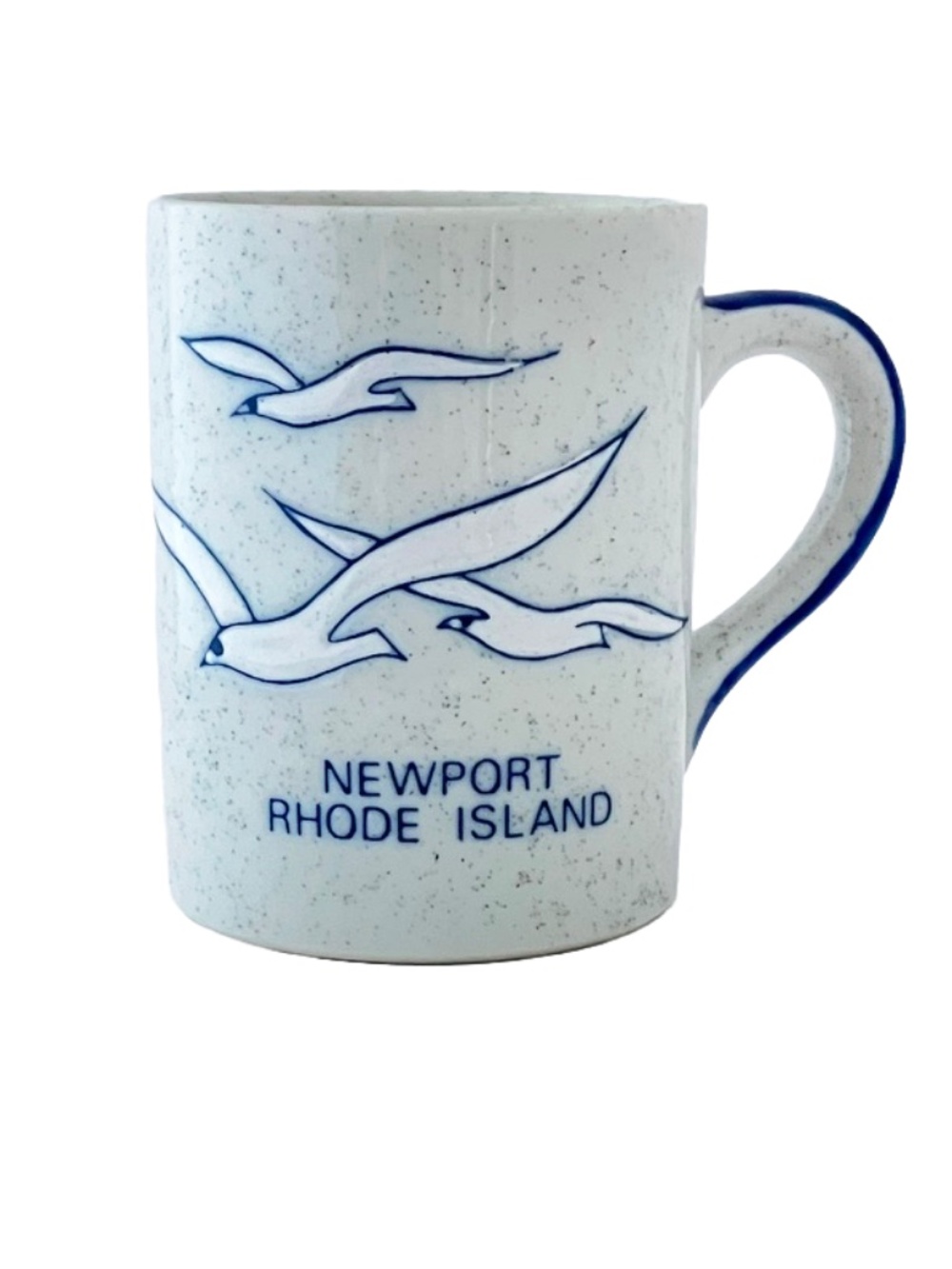 Otagiri speckled stoneware Mug Seagulls Newport Rhode Island Coffee Cup
